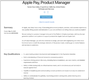 apple product manager